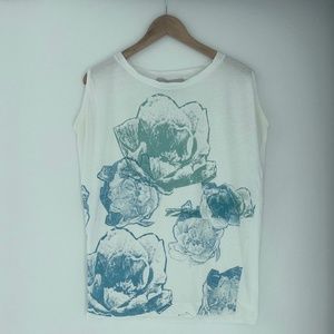 Stella McCartney T-Shirt | 85% Cotton, 15% Silk | Size 38 | Made in Italy